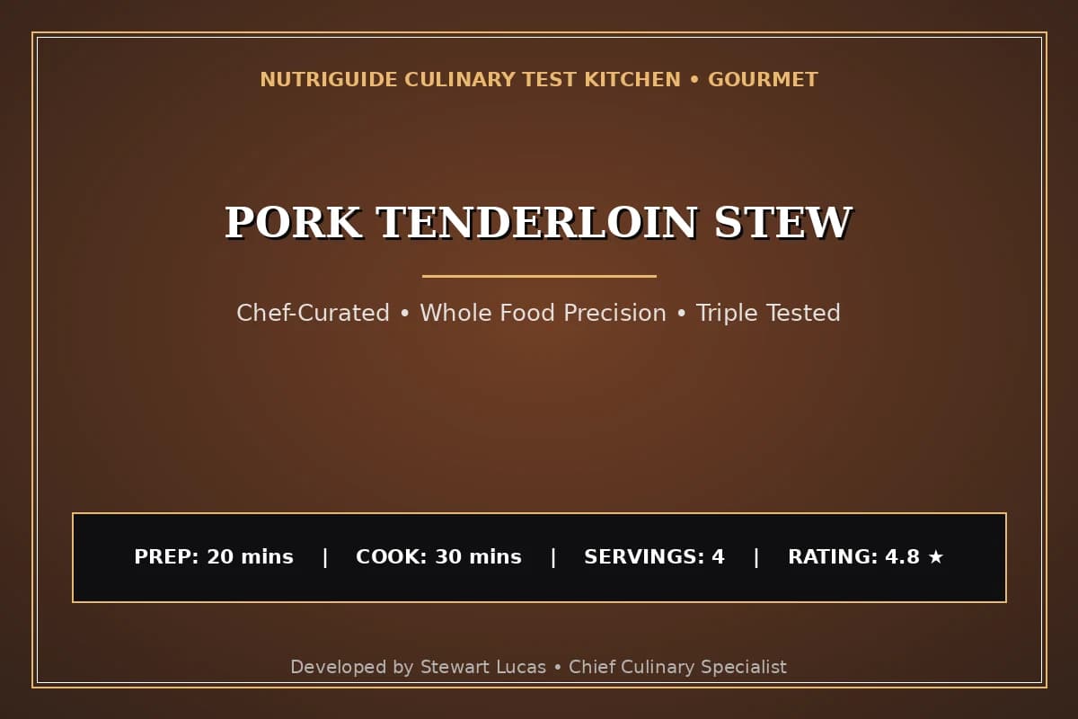 Pork Tenderloin Stew