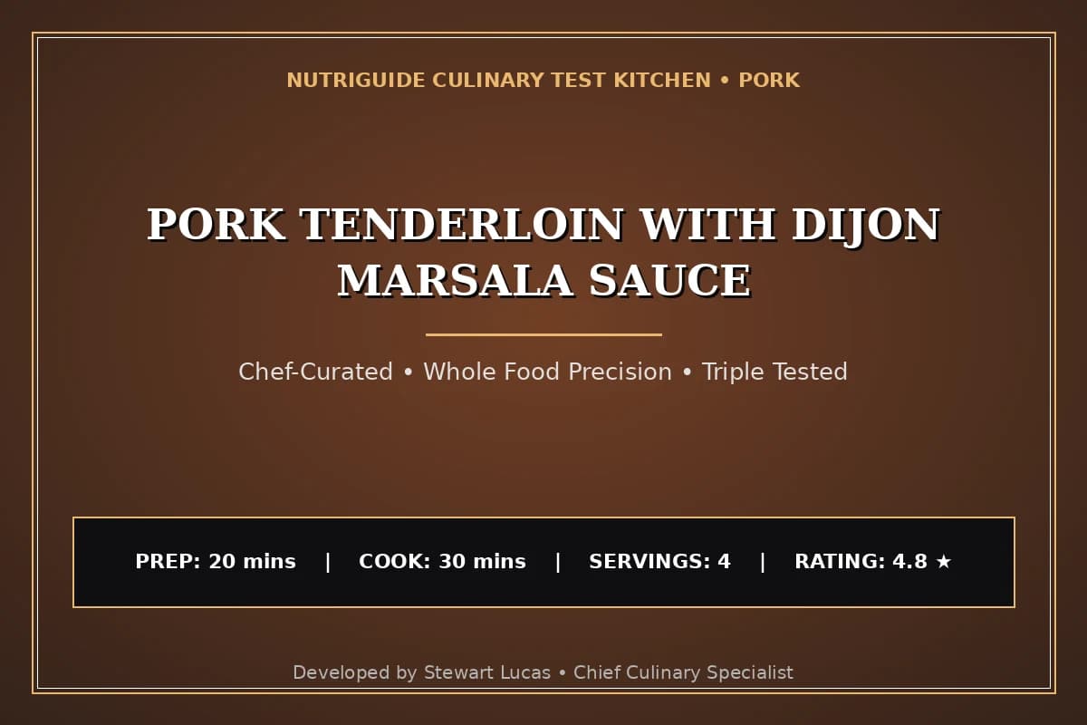 Pork Tenderloin With Dijon Marsala Sauce