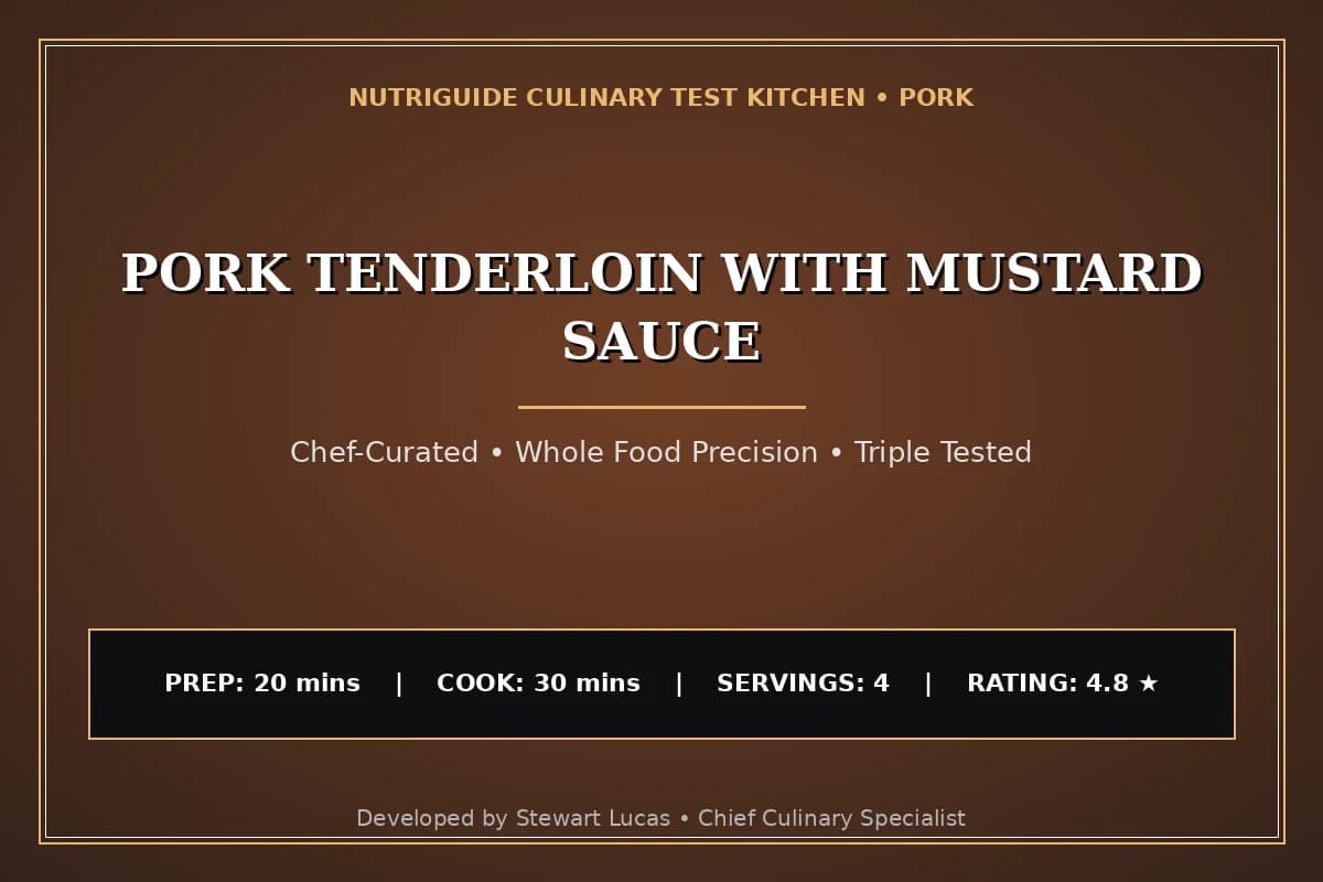 Pork Tenderloin With Mustard Sauce