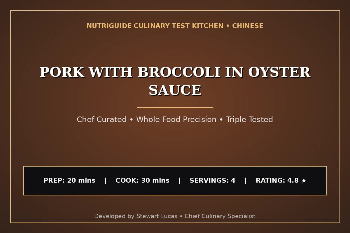 Pork With Broccoli In Oyster Sauce