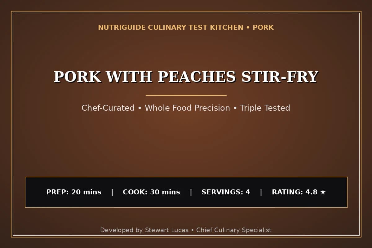 Pork With Peaches Stir-Fry