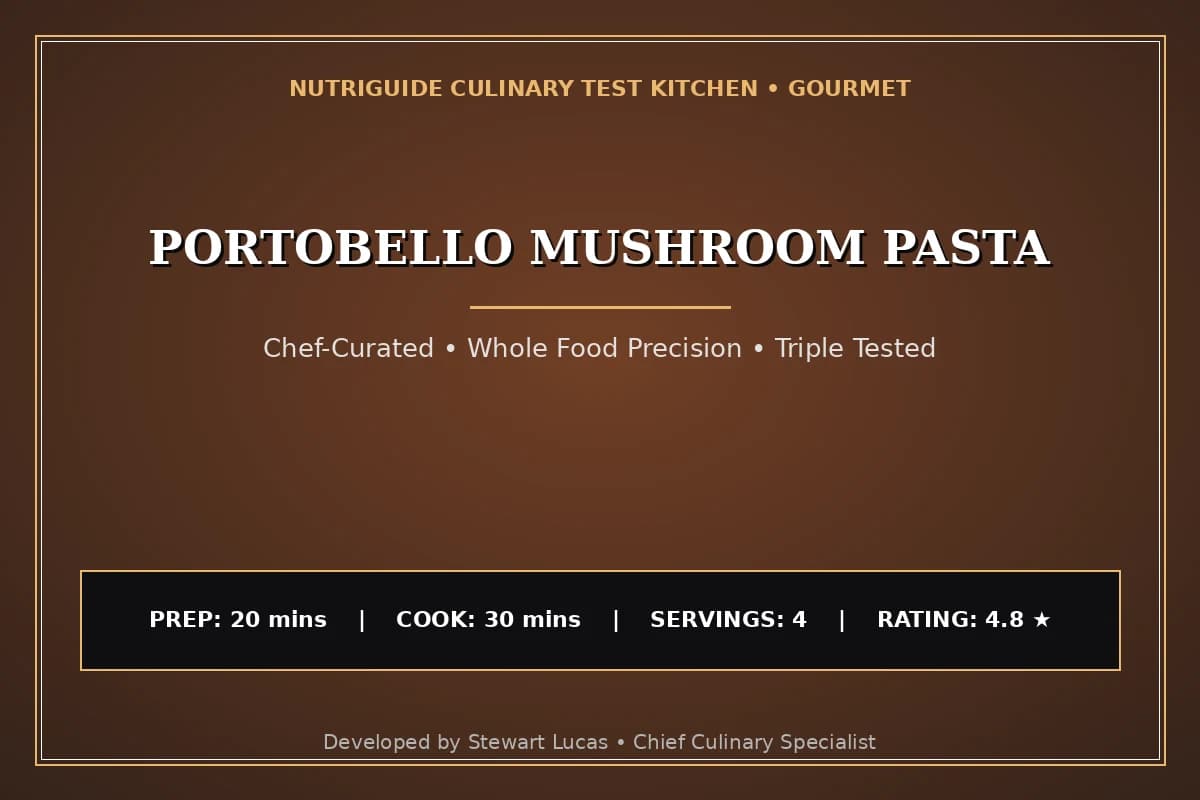Portobello Mushroom Pasta