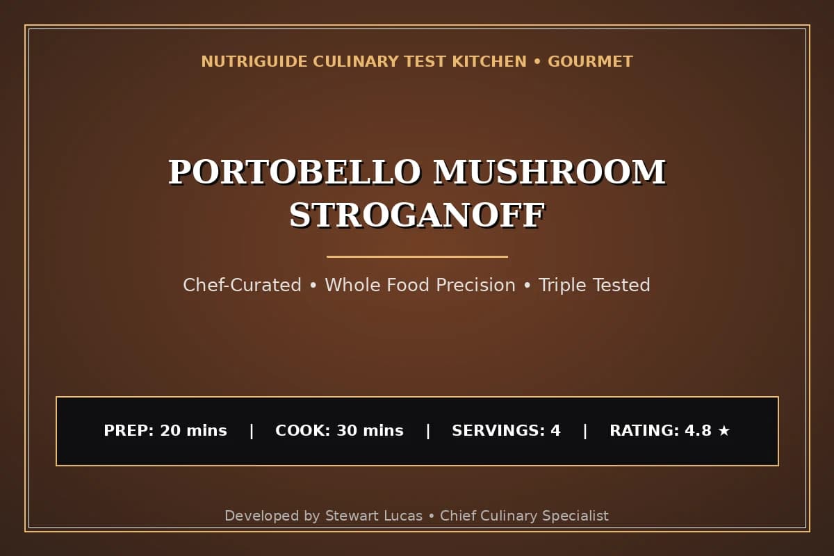 Portobello Mushroom Stroganoff