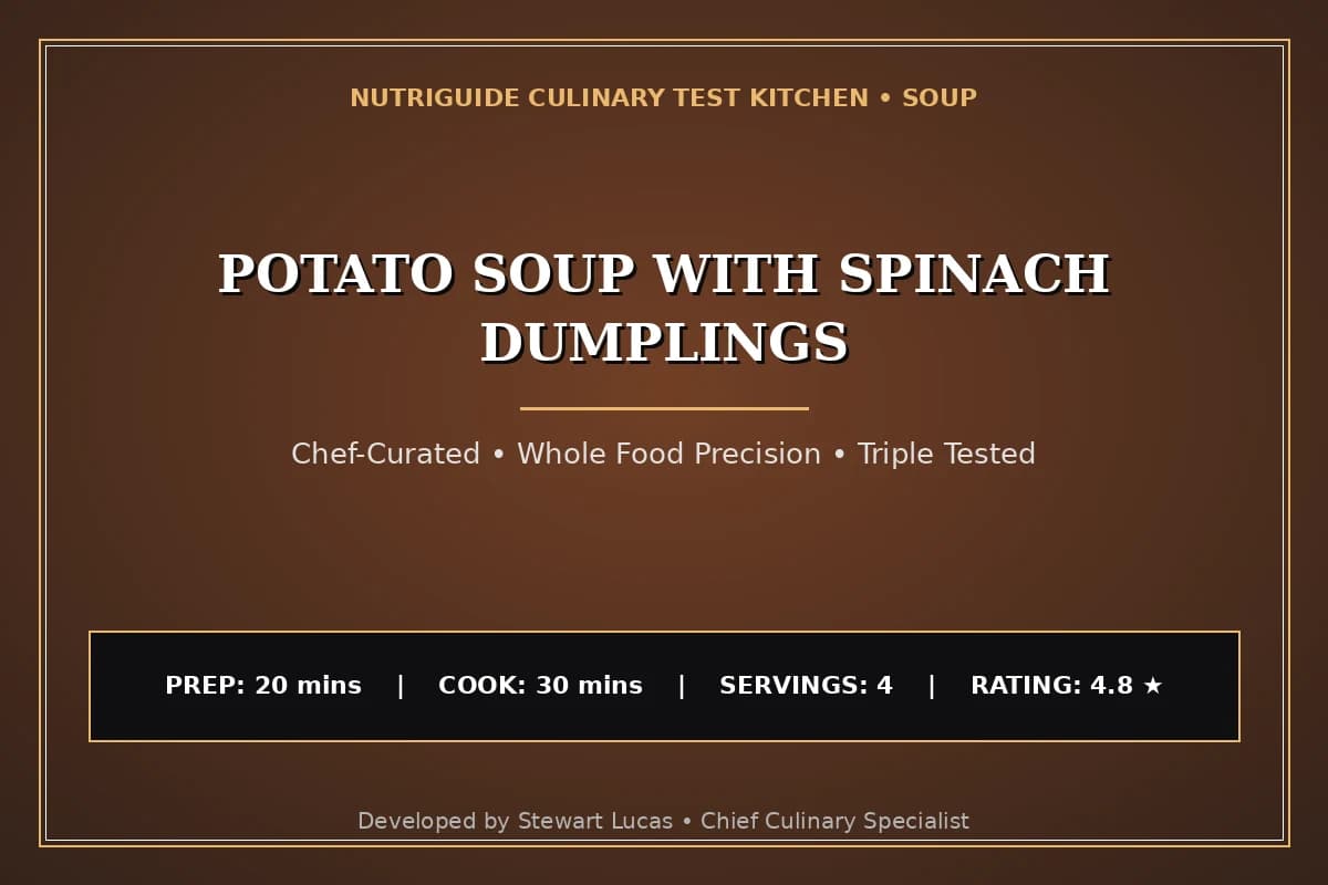 Potato Soup With Spinach Dumplings