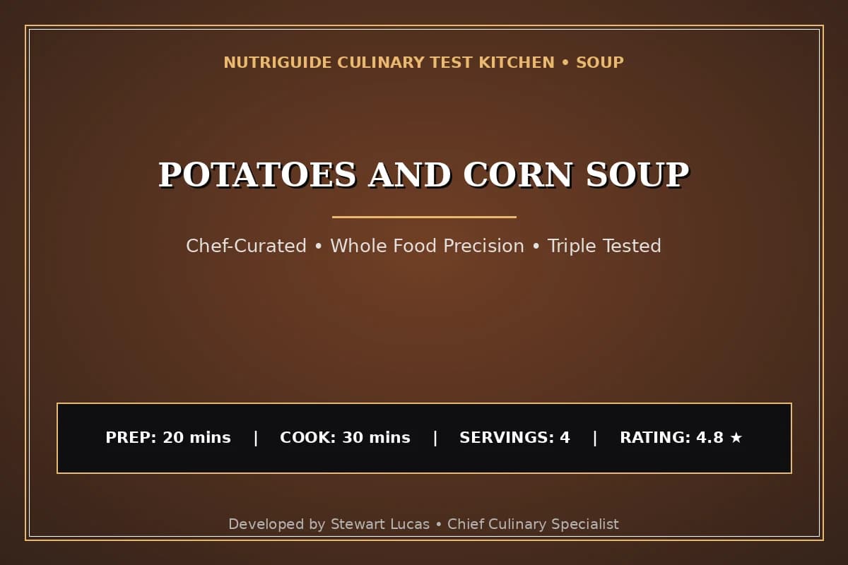 Potatoes And Corn Soup