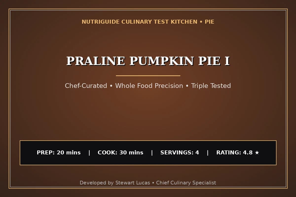 Praline Pumpkin Pie I