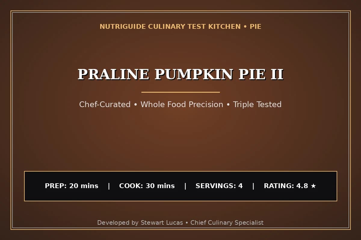 Praline Pumpkin Pie Ii