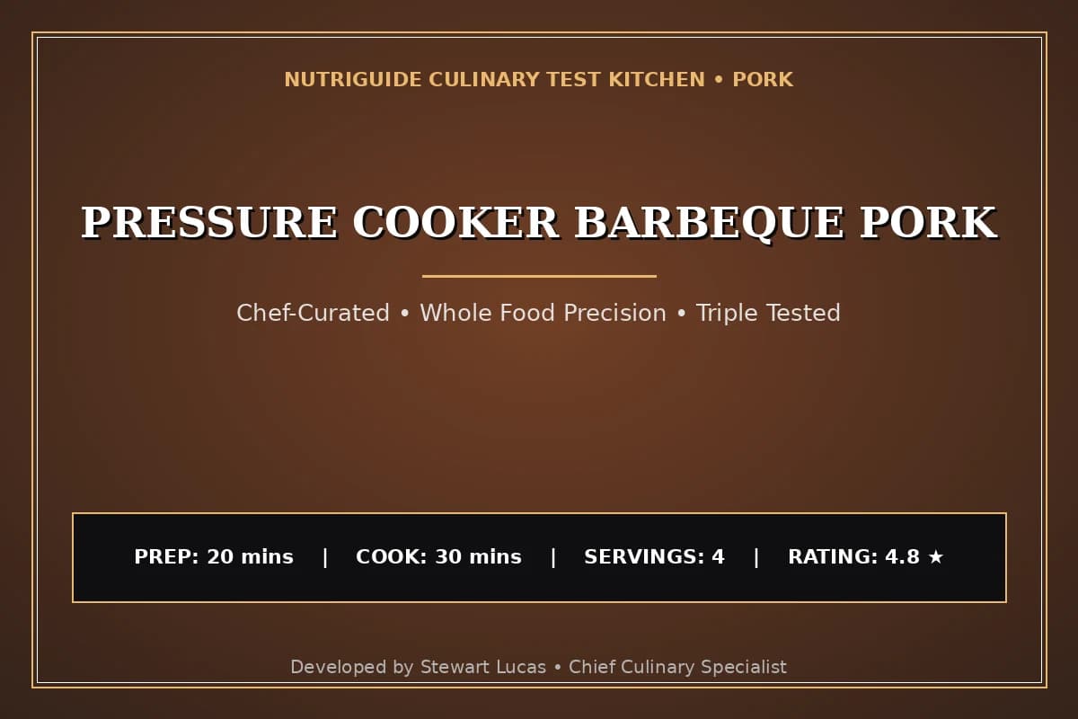 Pressure Cooker Barbeque Pork