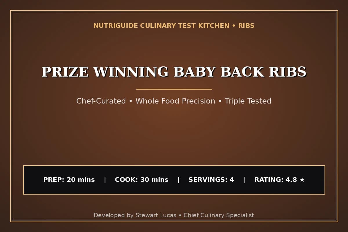 Prize Winning Baby Back Ribs