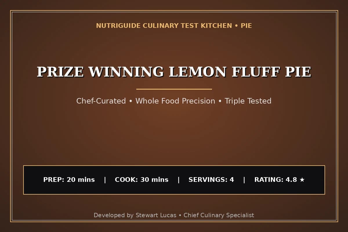 Prize Winning Lemon Fluff Pie