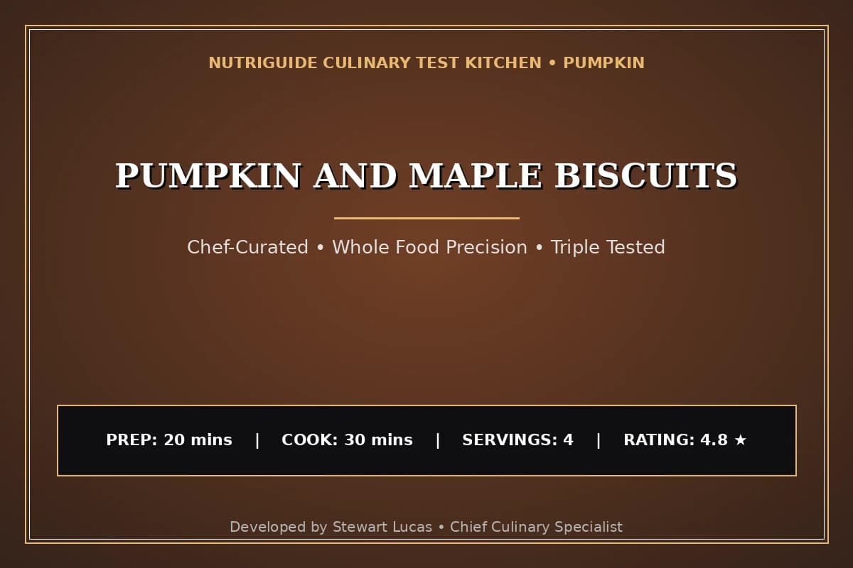 Pumpkin And Maple Biscuits
