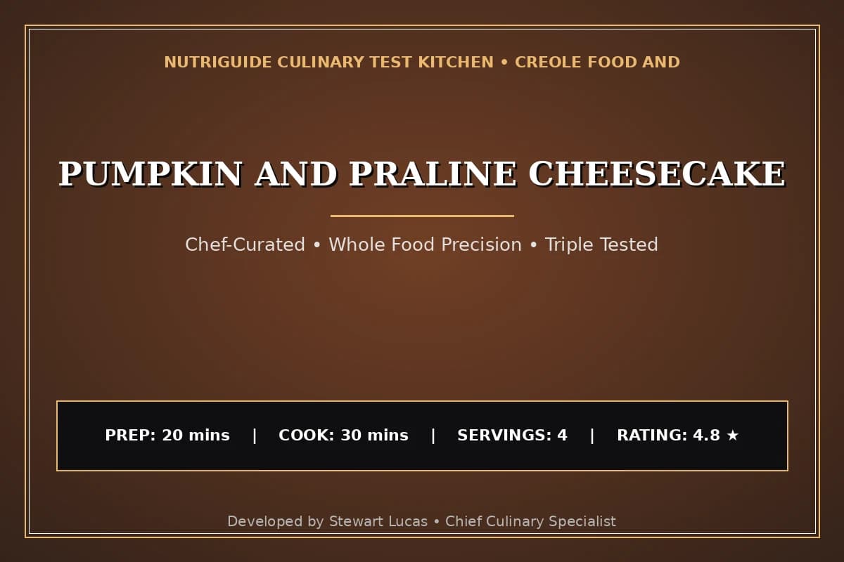 Pumpkin And Praline Cheesecake
