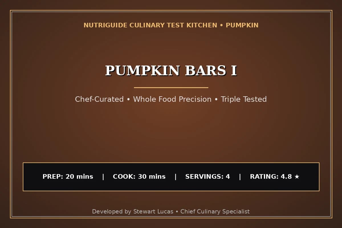 Pumpkin Bars I