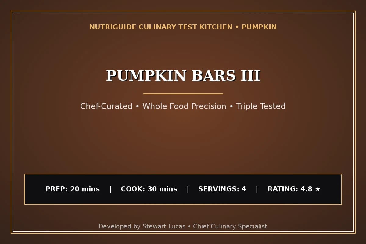 Pumpkin Bars Iii