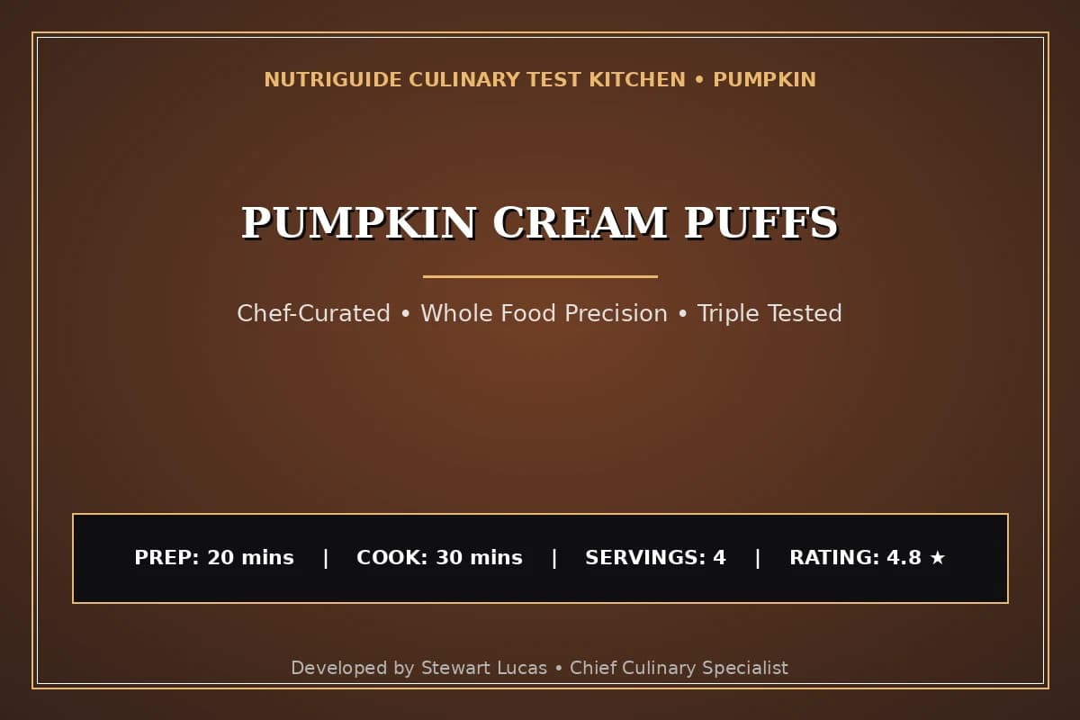 Pumpkin Cream Puffs