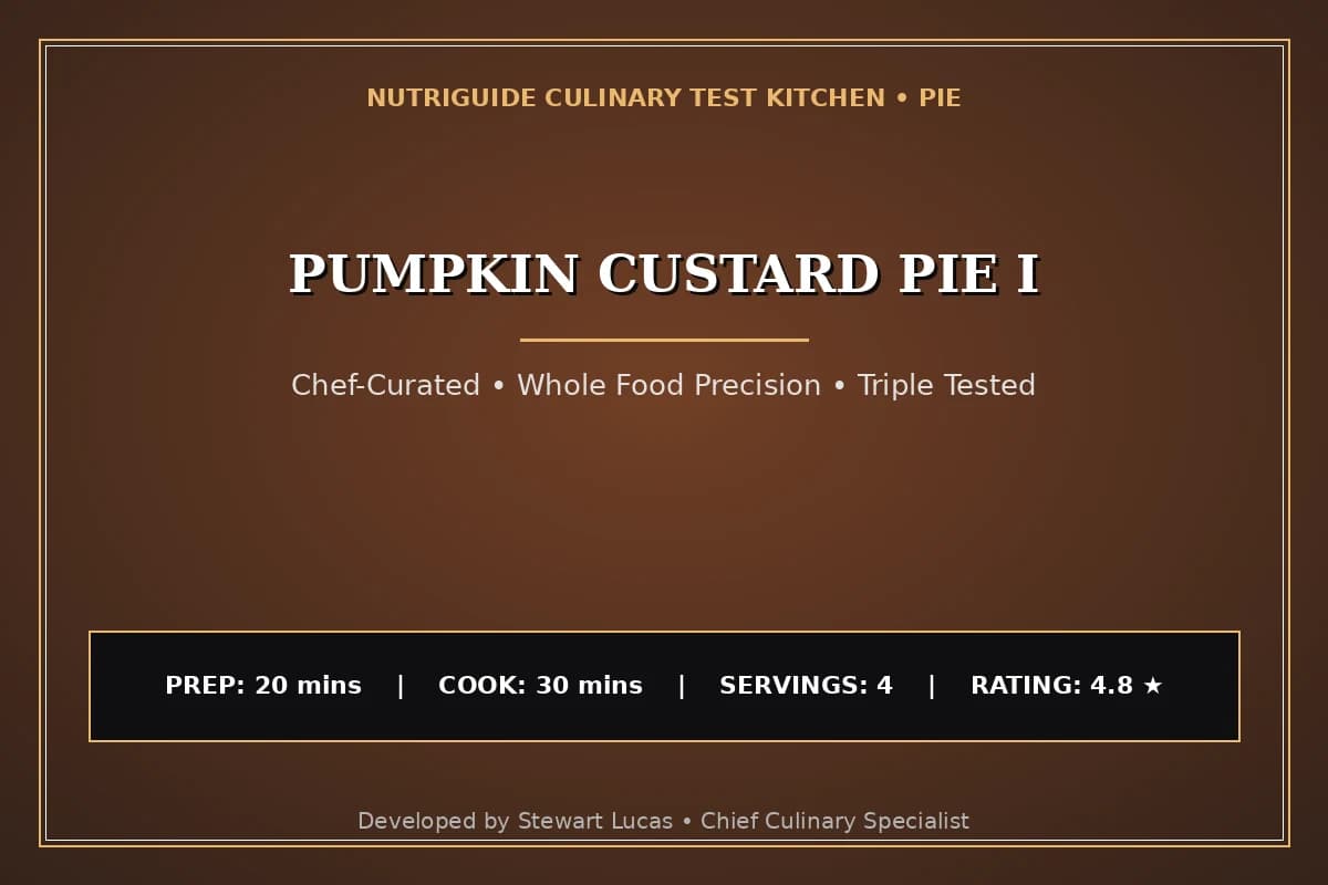 Pumpkin Custard Pie I