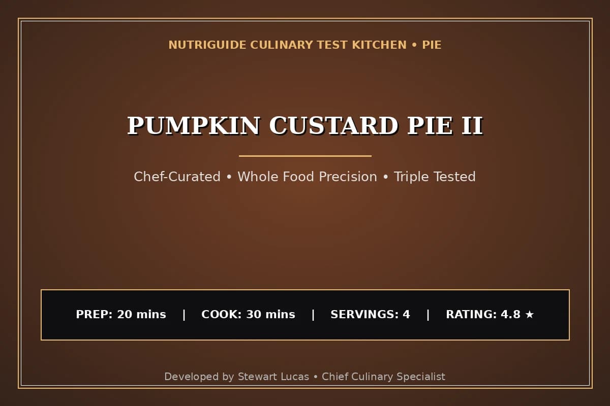 Pumpkin Custard Pie Ii