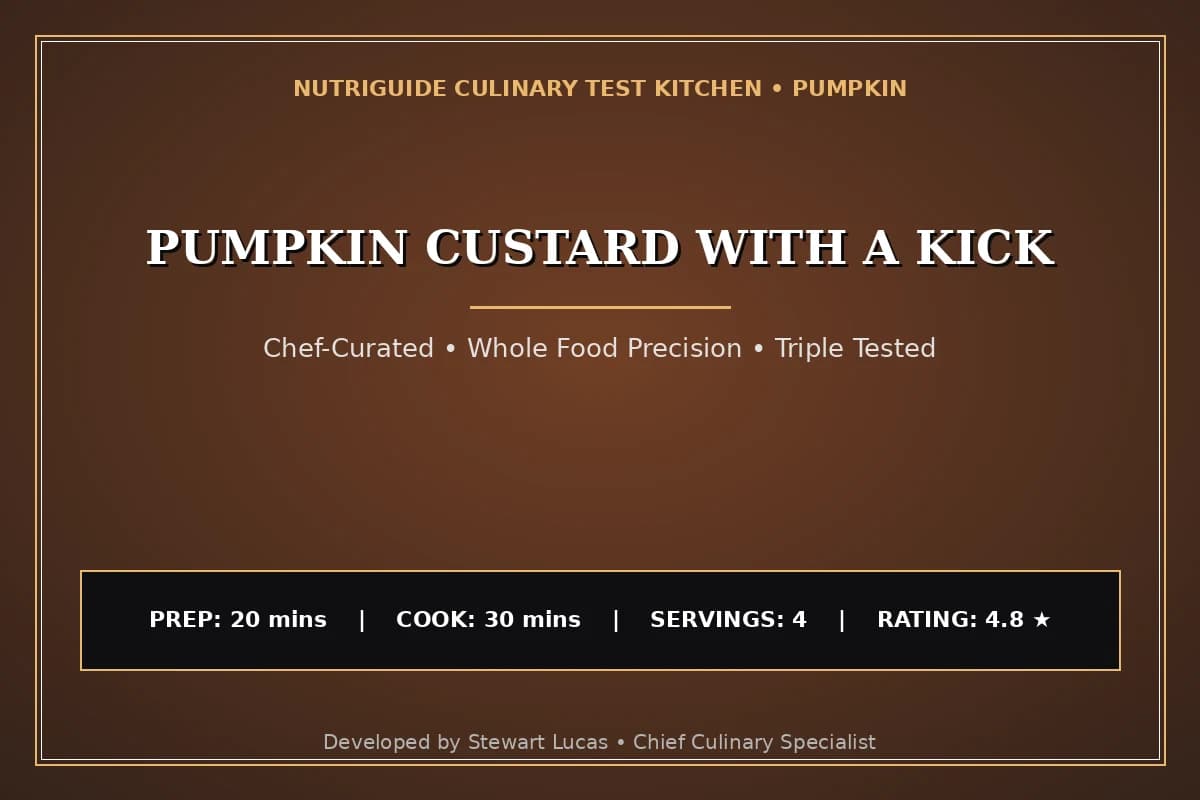 Pumpkin Custard With A Kick
