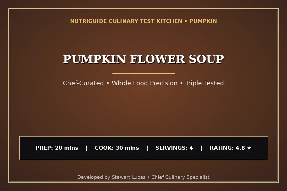 Pumpkin Flower Soup