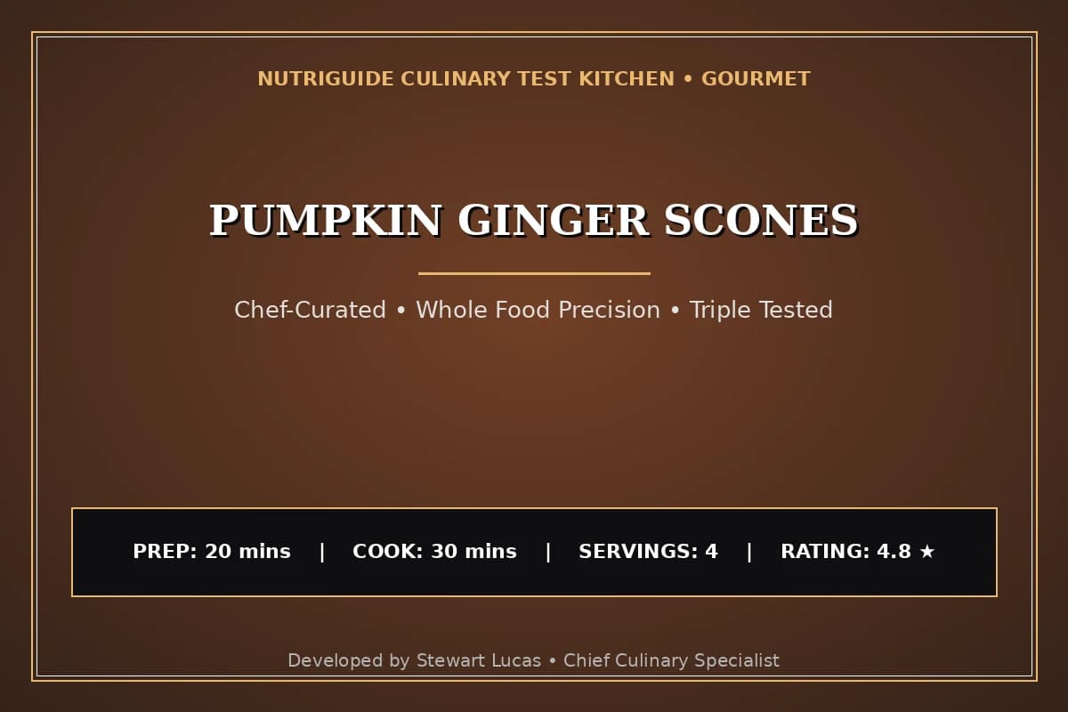 Pumpkin Ginger Scones