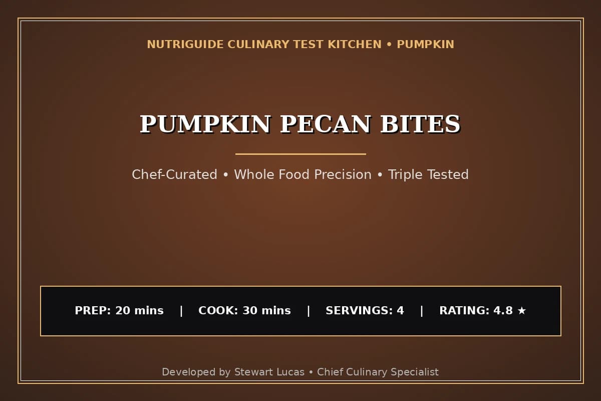 Pumpkin Pecan Bites