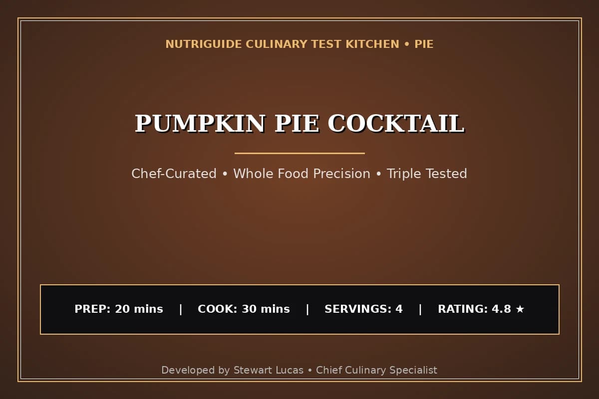 Pumpkin Pie Cocktail