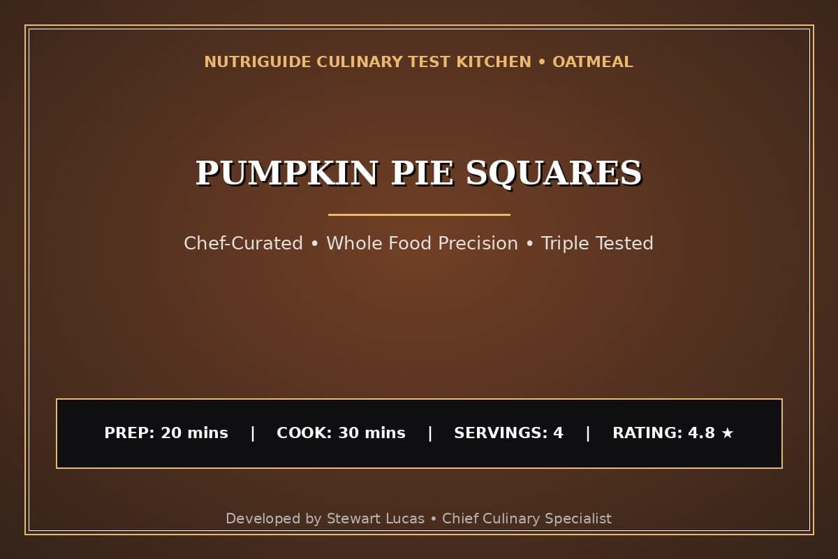 Pumpkin Pie Squares