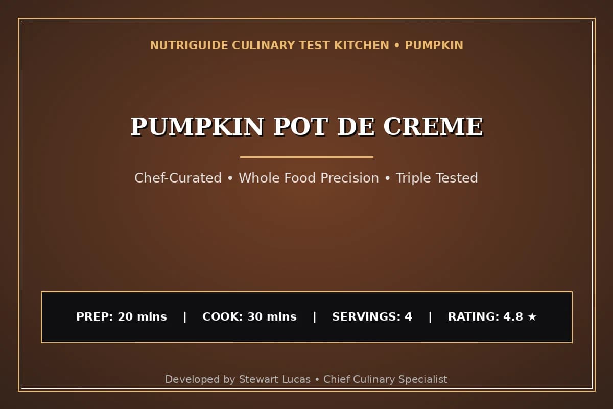 Pumpkin Pot De Creme