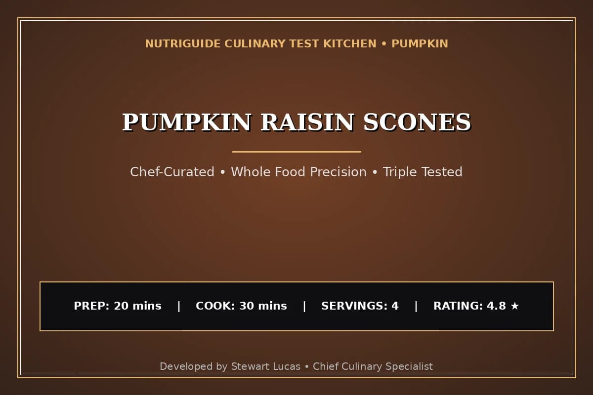 Pumpkin Raisin Scones