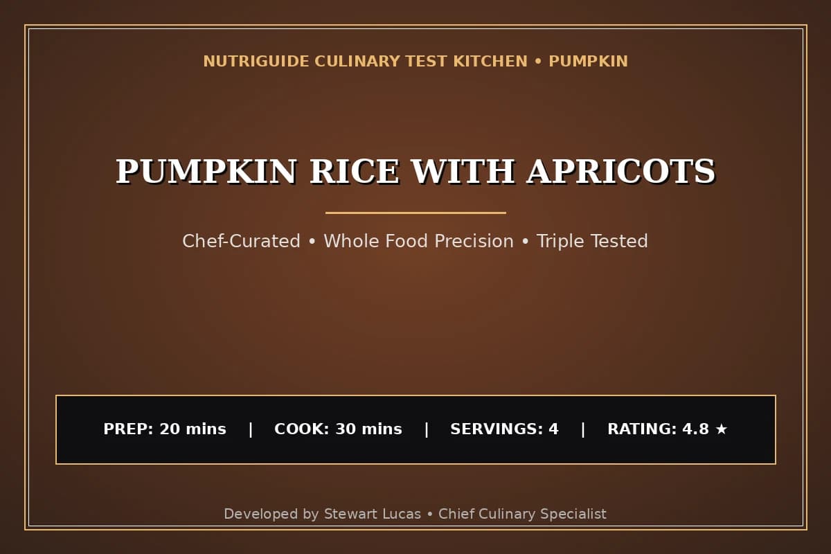 Pumpkin Rice With Apricots