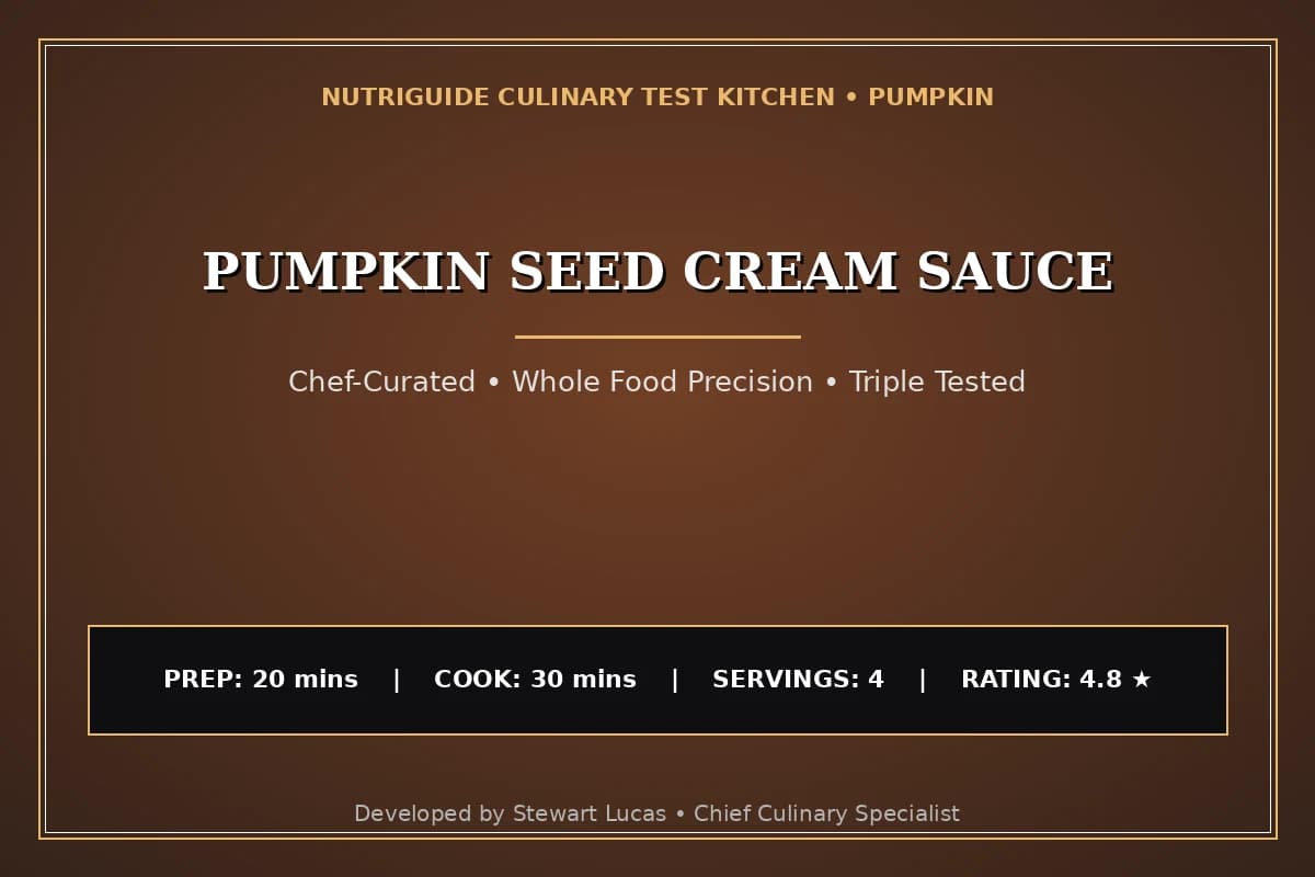 Pumpkin Seed Cream Sauce