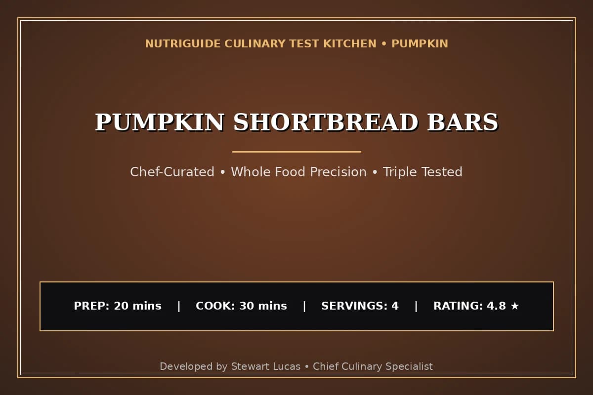 Pumpkin Shortbread Bars