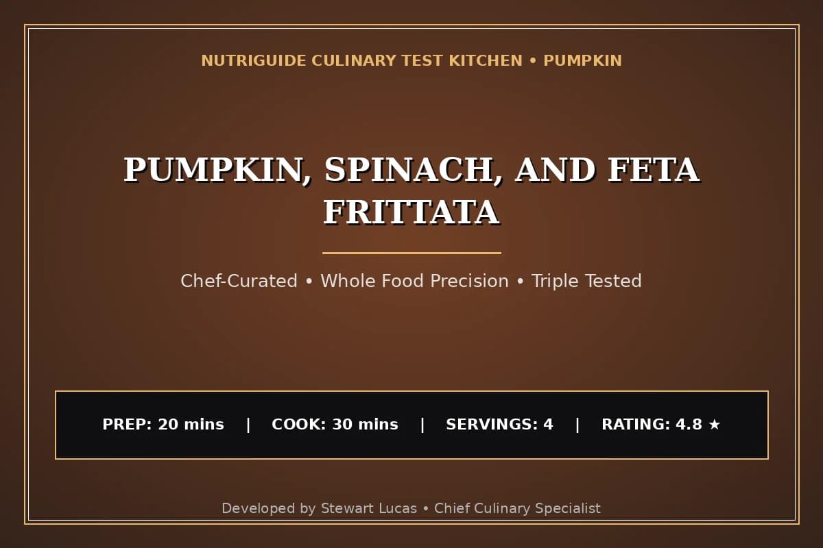 Pumpkin, Spinach, And Feta Frittata