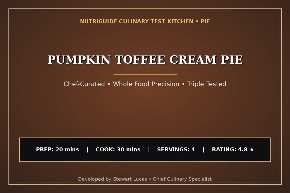 Pumpkin Toffee Cream Pie