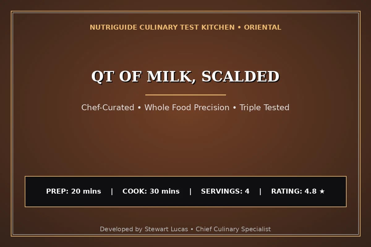Qt Of Milk, Scalded