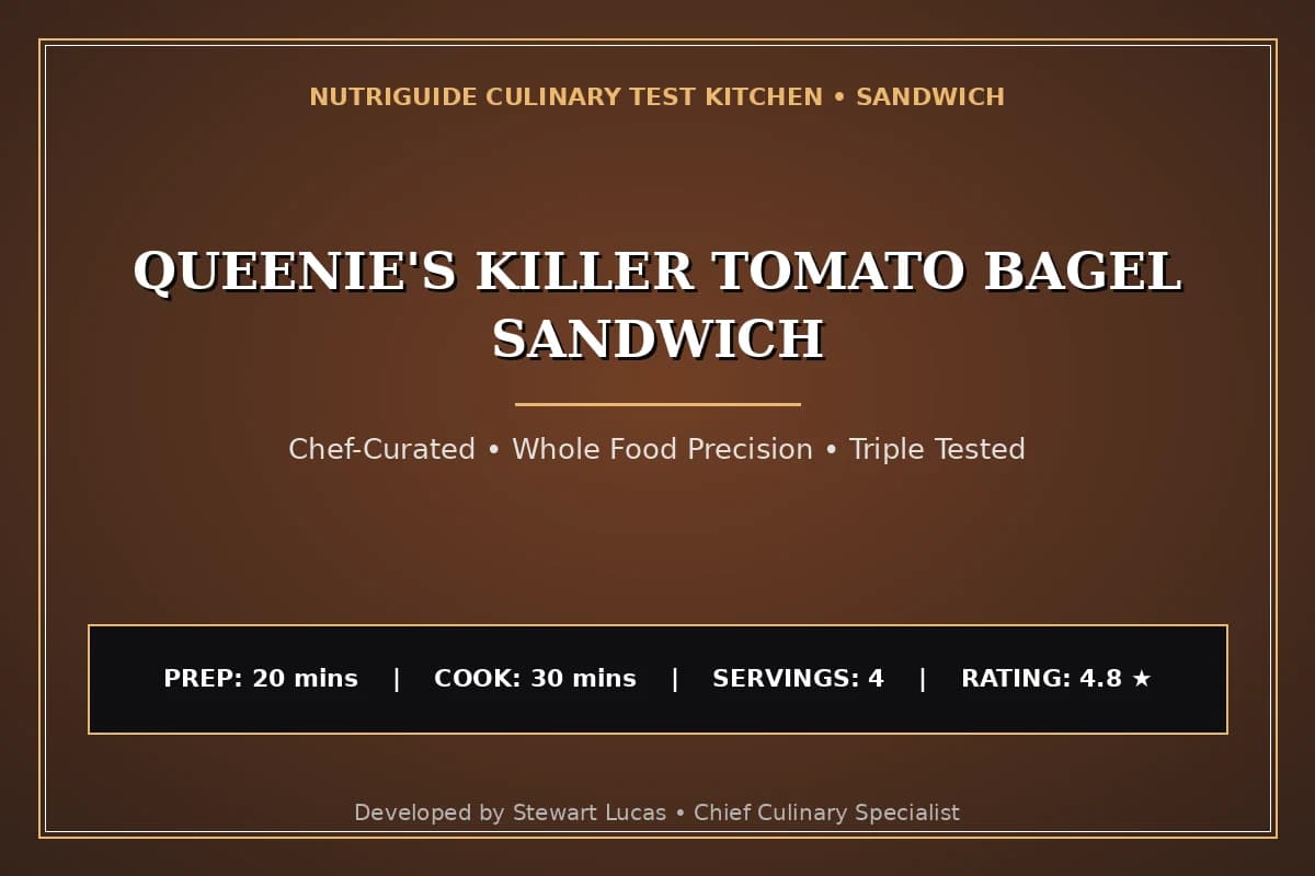 Queenie'S Killer Tomato Bagel Sandwich