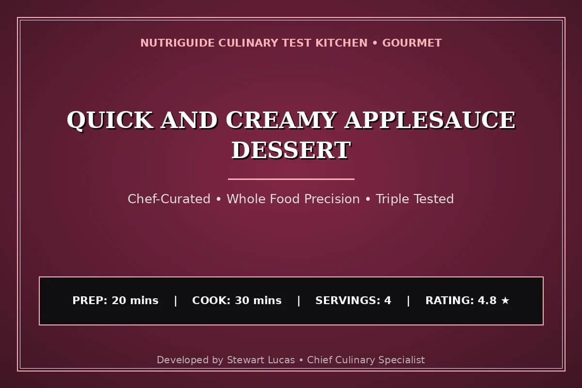 Quick And Creamy Applesauce Dessert