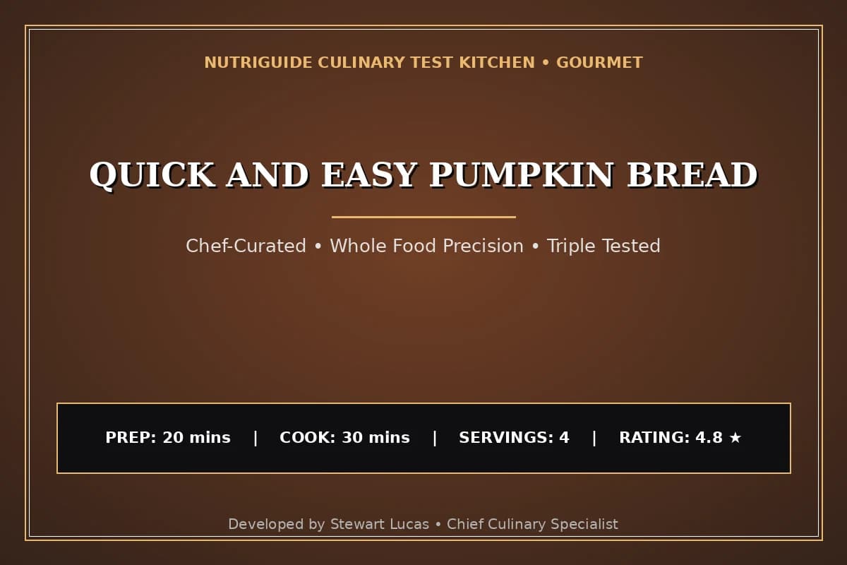 Quick And Easy Pumpkin Bread