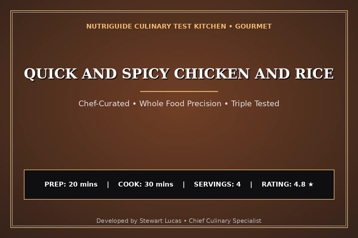Quick And Spicy Chicken And Rice