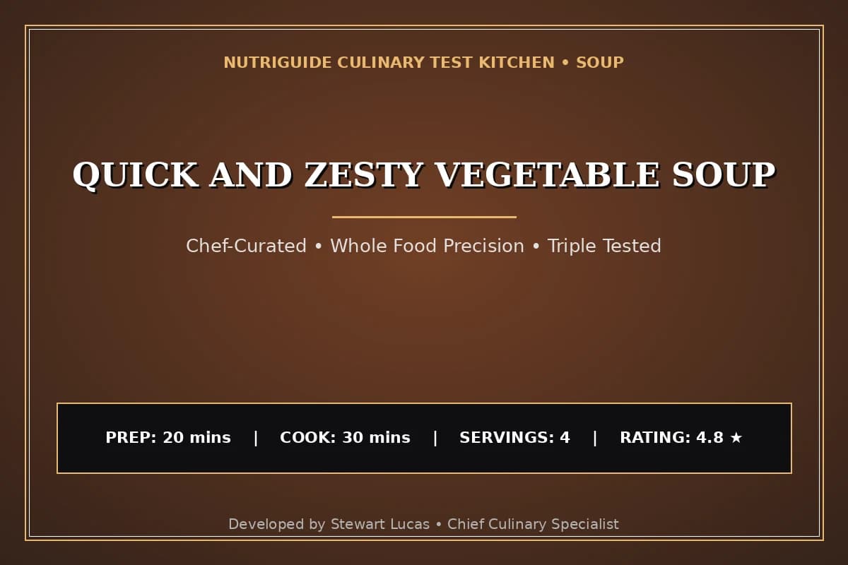 Quick And Zesty Vegetable Soup