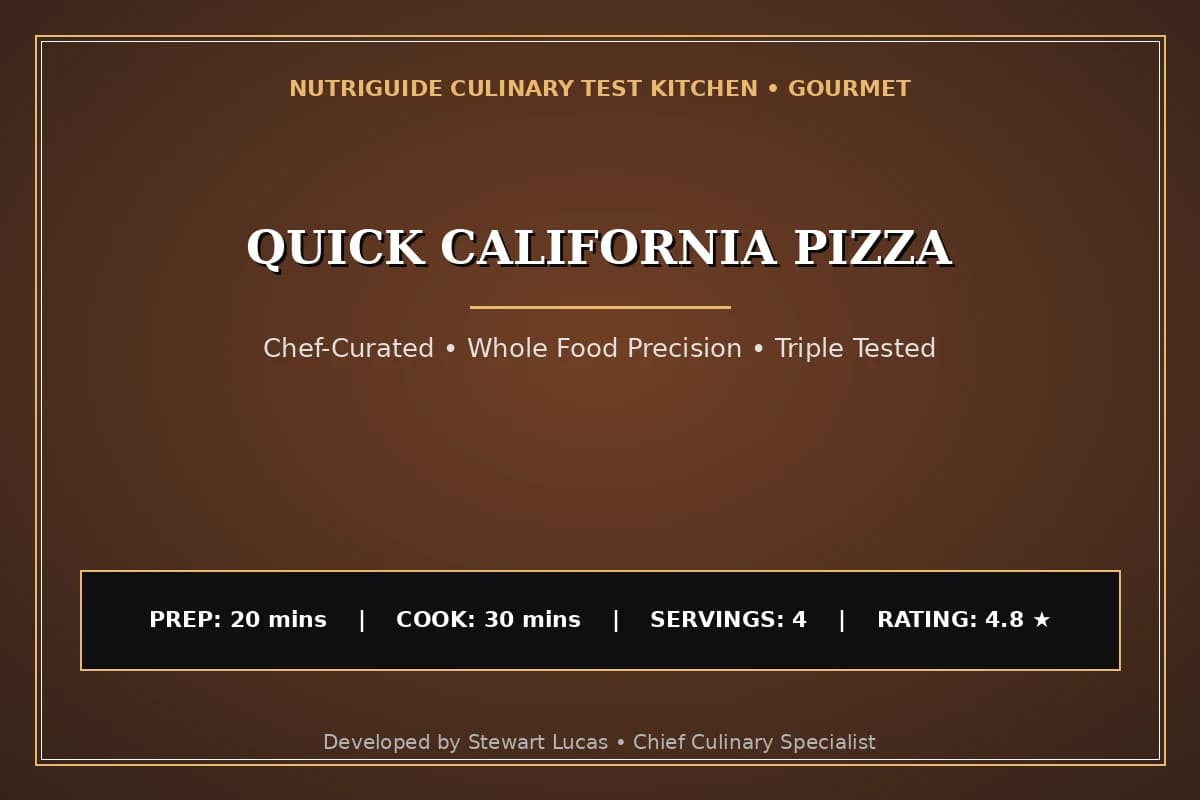 Quick California Pizza