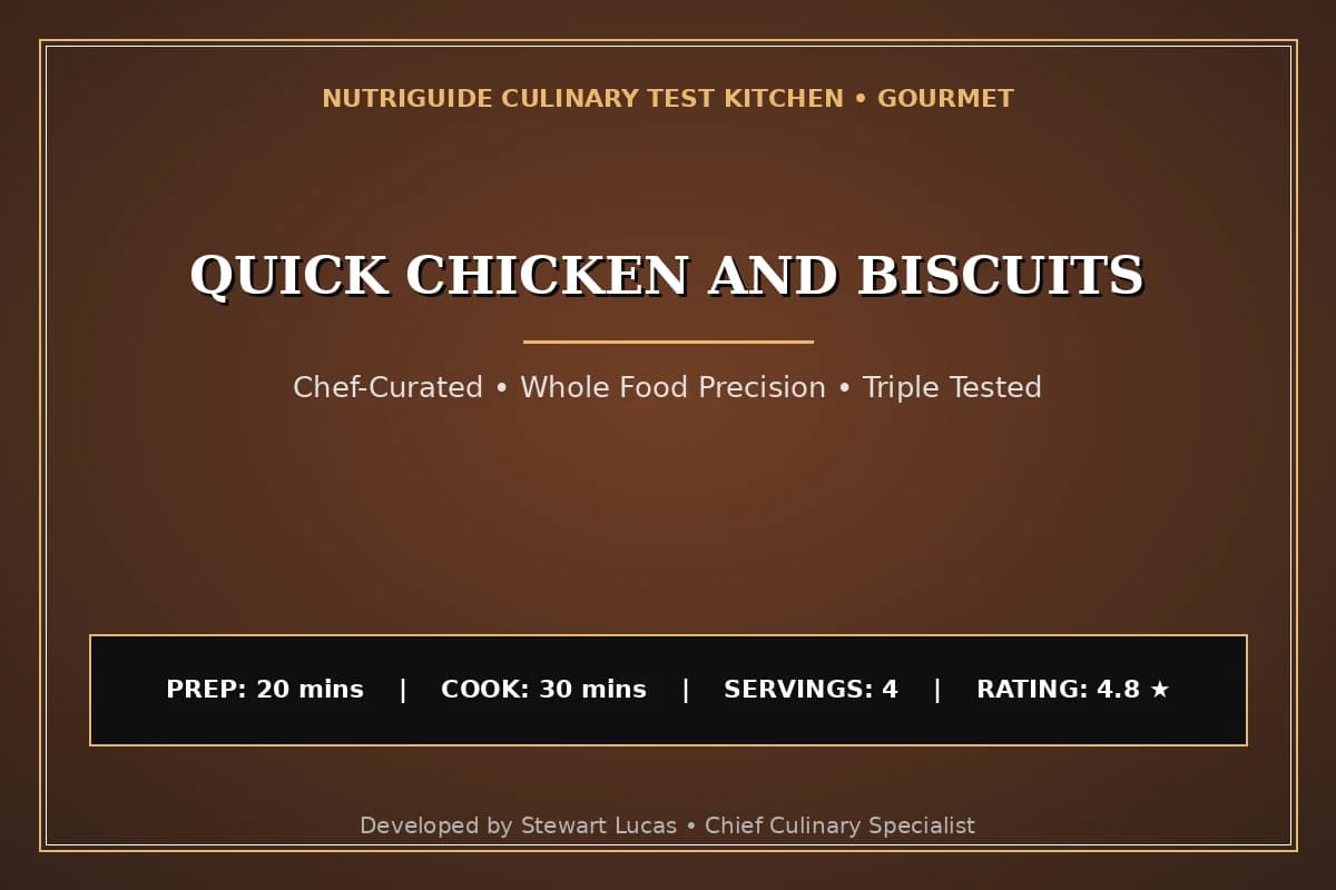 Quick Chicken And Biscuits