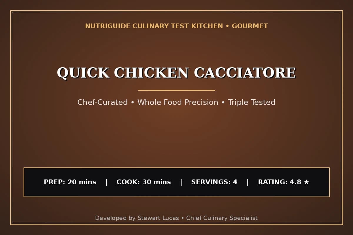 Quick Chicken Cacciatore