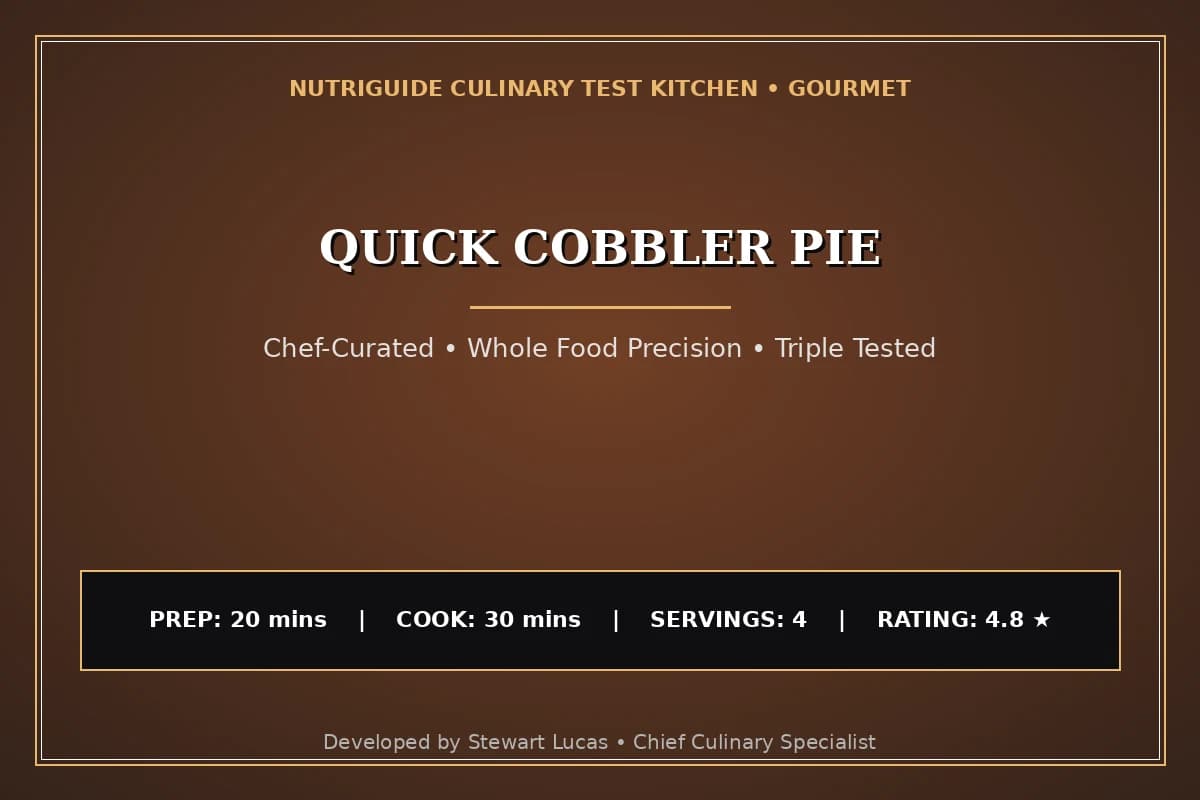 Quick Cobbler Pie