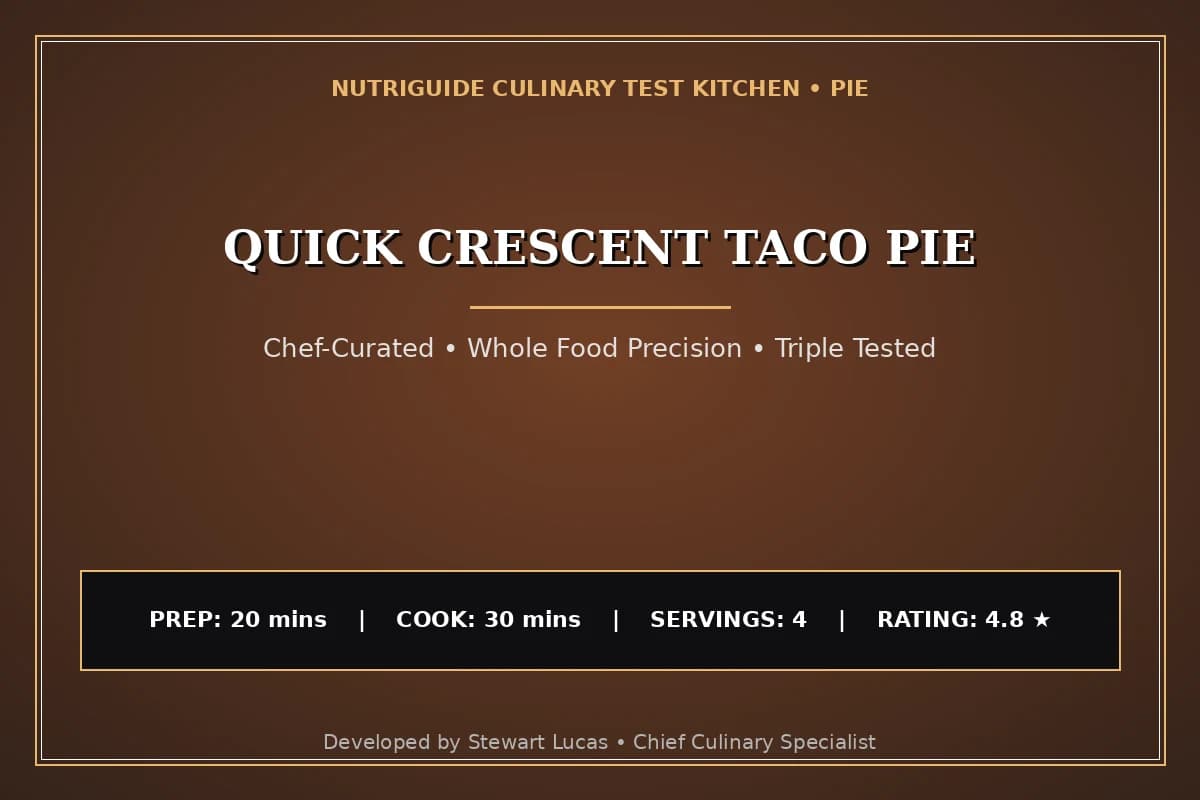 Quick Crescent Taco Pie