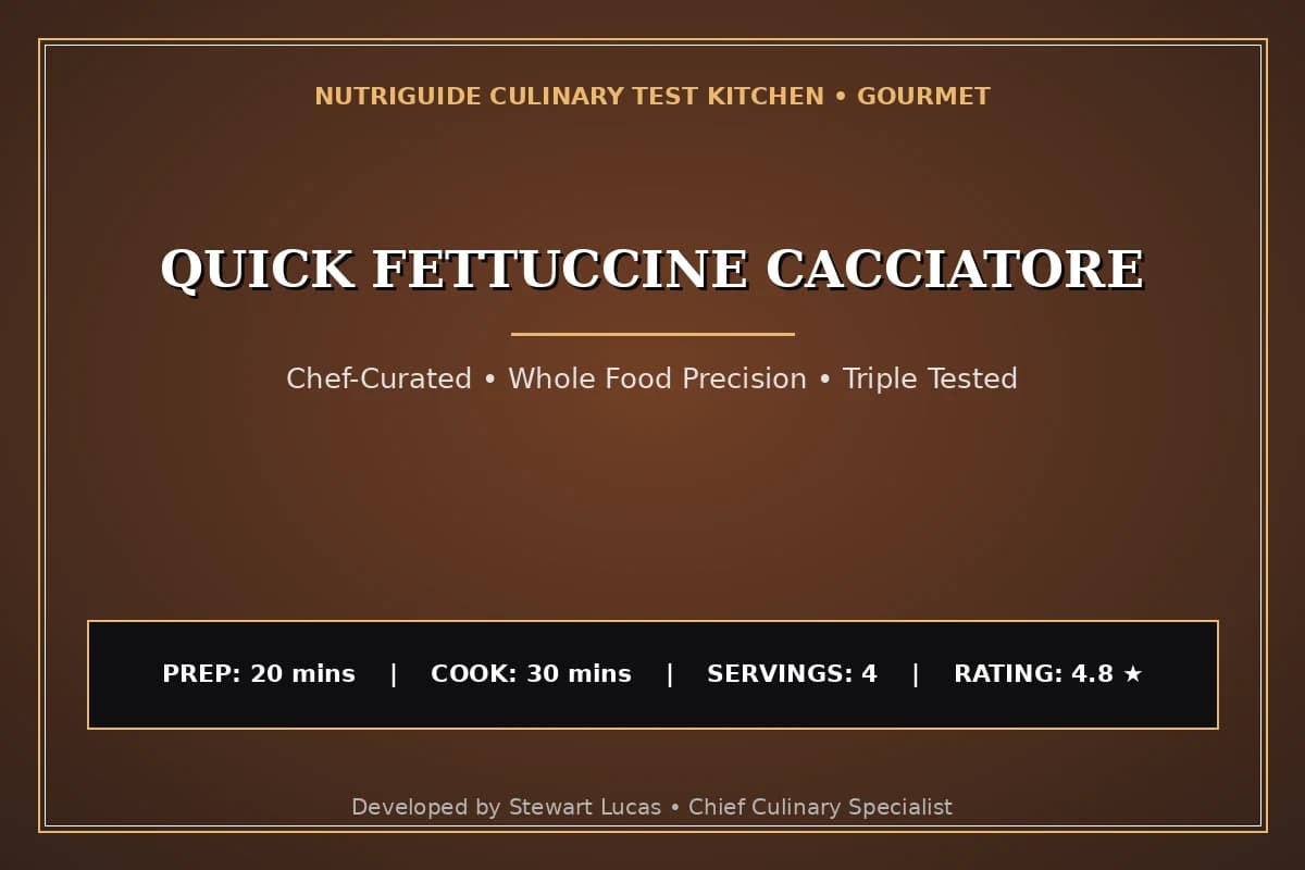 Quick Fettuccine Cacciatore