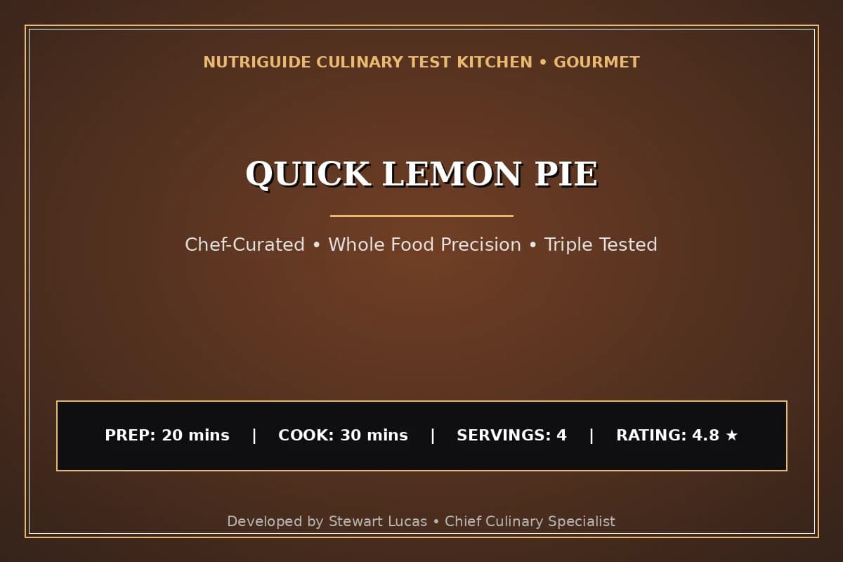 Quick Lemon Pie