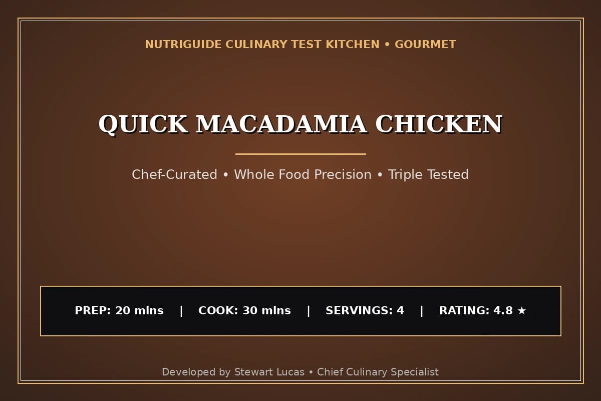 Quick Macadamia Chicken