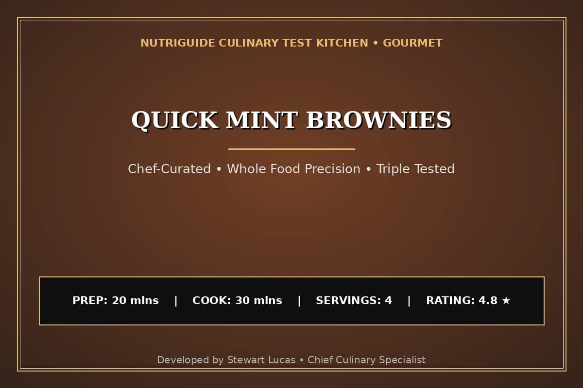 Quick Mint Brownies