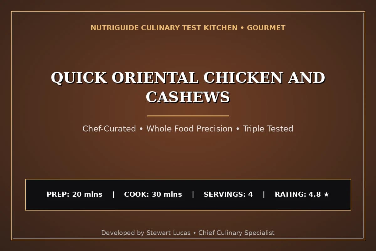 Quick Oriental Chicken And Cashews